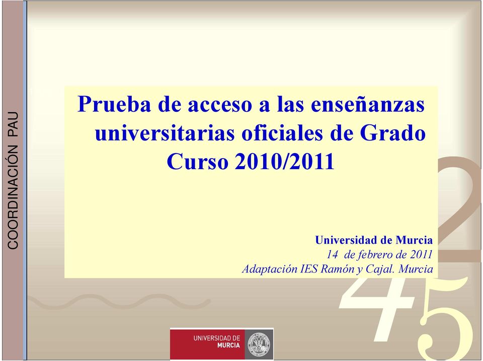 Universidad de Murcia 4 de febrero de 20