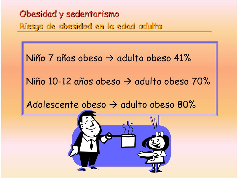 Niño 10-12 años obeso adulto obeso