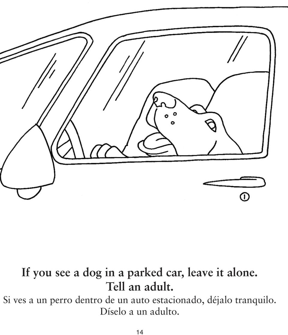 Si ves a un perro dentro de un auto