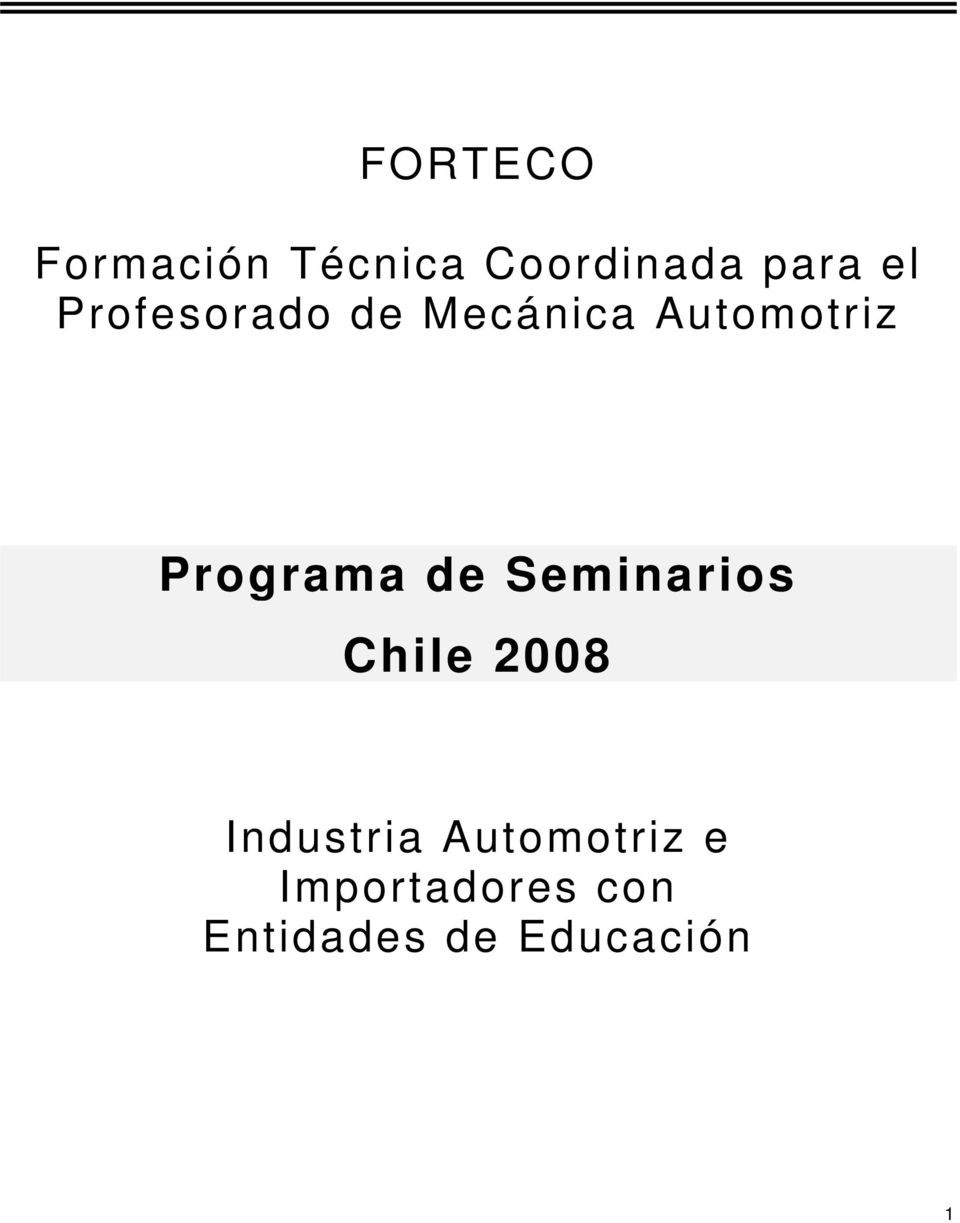 de Seminarios Chile 2008 Industria