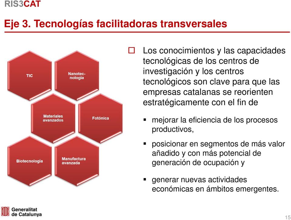 investigación y los centros tecnológicos son clave para que las empresas catalanas se reorienten estratégicamente