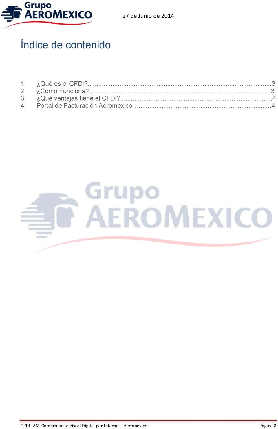 Portal de Facturación Aeromexico...4 CFDI- AM.