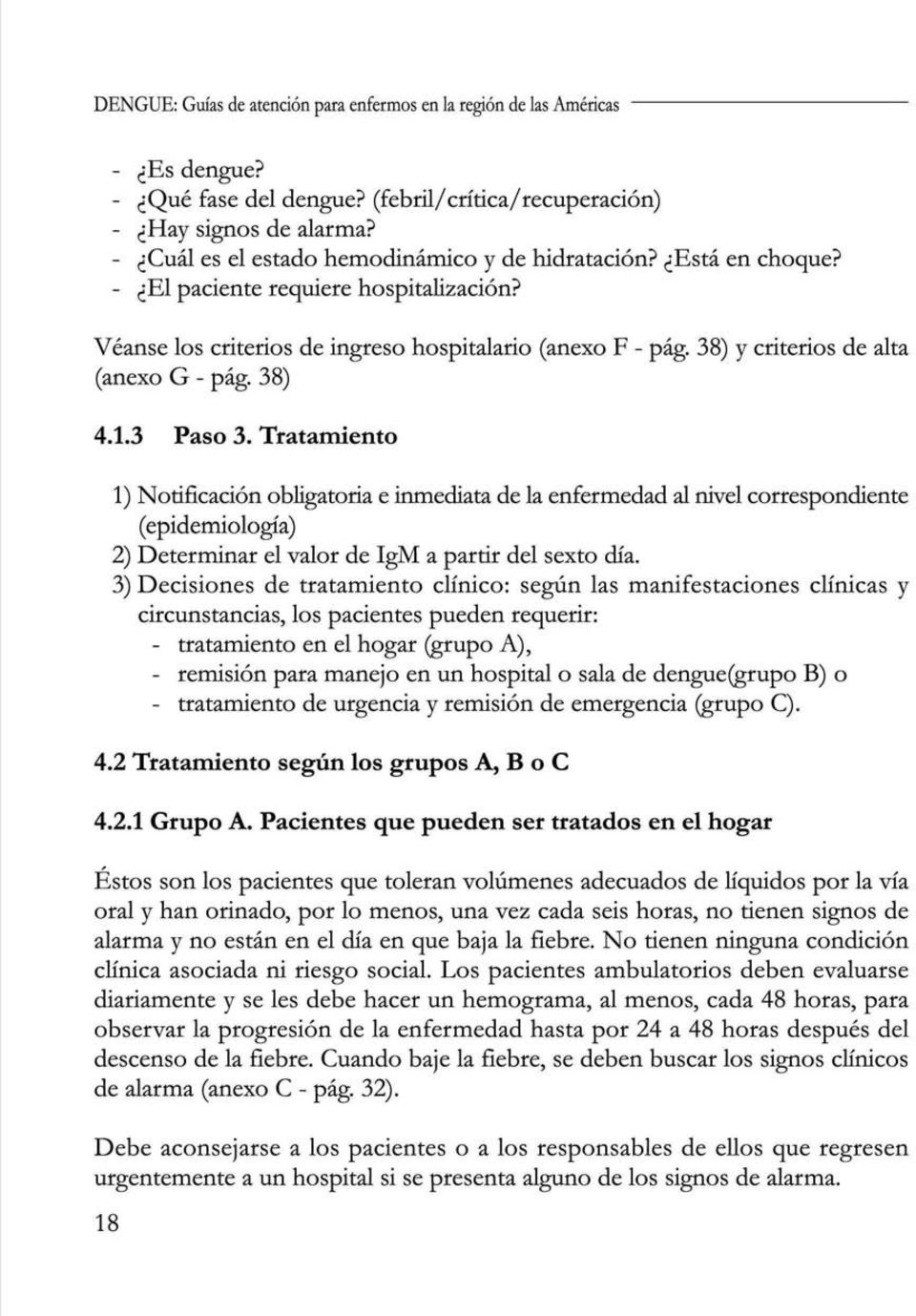 38) y criterios de alta (anexo G - pág. 38) 4.1.3 Paso 3.