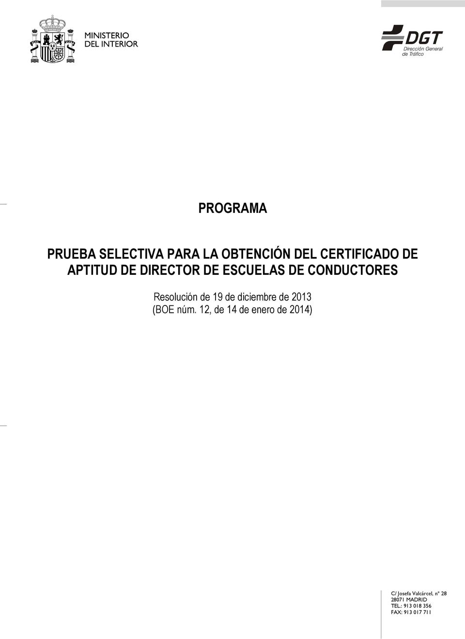 PROGRAMA SELECTIVA PARA LA OBTENCIÓN CERTIFICADO DE APTITUD DE DIRECTOR ESCUELAS DE - PDF Free Download