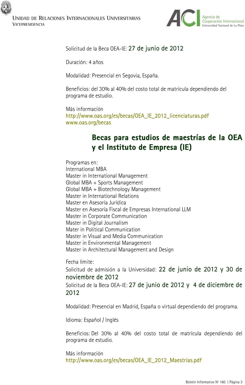 org/es/becas/oea_ie_2012_licenciaturas.pdf www.oas.