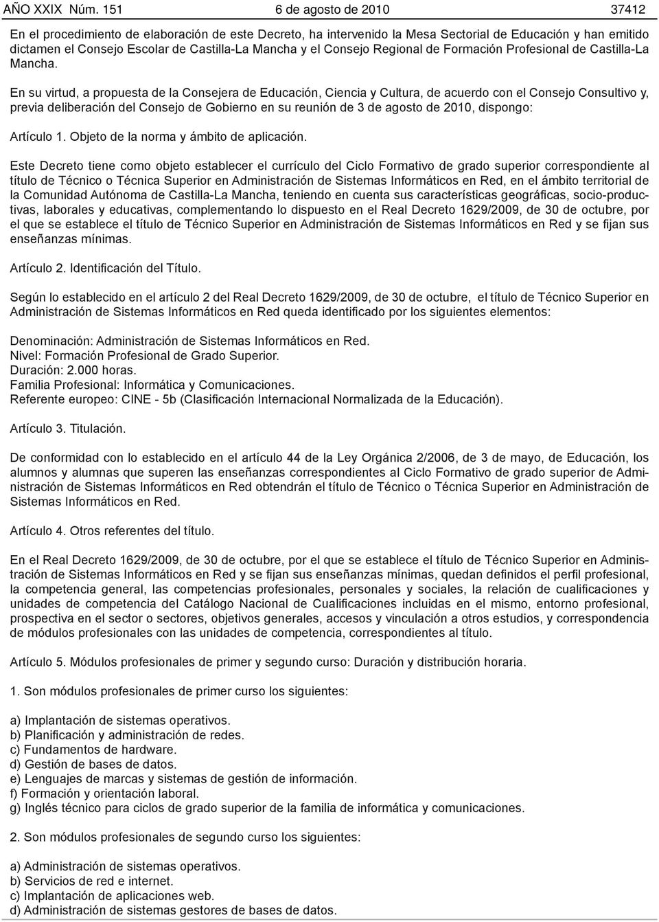 Consejo Regional de Formación Profesional de Castilla-La Mancha.