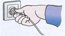 Medidas preventivas: - Evitar cables por el suelo que podrían ser golpeados o deteriorados. -Tirar de la clavija, nunca del cable.