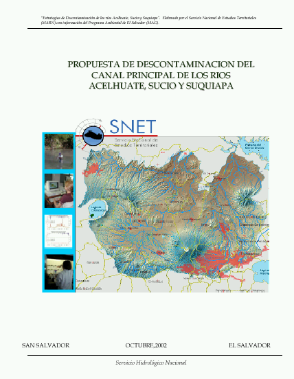 ANTECEDENTES Propuesta de Descontaminación del (Elaborada por el PAES-SNET (Octubre del 2002) Modelación de compuestos orgánicos