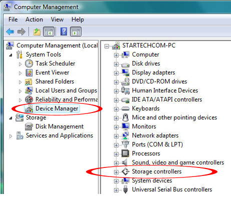 Verificación de la instalación Windows 2000/XP/Server 2003/Vista/7 En el escritorio de Windows haga clic con el botón derecho en Mi PC ( Equipo en Vista/7) y seleccione Administrar.