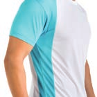6531 MIAMI 100 % poliéster, 160 g/m². Camiseta combinada de dos colores, manga corta ranglán, con cuello redondo de 4 capas y con cortes laterales.