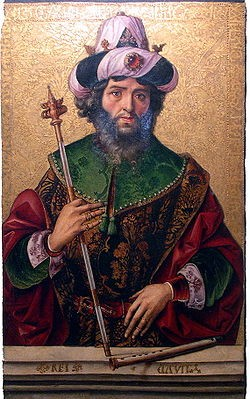 Rey David Pedro Berruguete (Paredes de Nava, Palencia ~1450-1503) fue un pintor español, situado en la transición del estilo Gótico a la pintura renacentista.