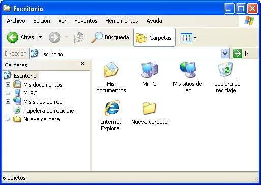 Ventanas Los íconos, programas y archivos se abren en ventanas como lo muestra la siguiente imagen: PANEL IZQUIERDO PANEL DERECHO BARRA DE DESPLAZAMIENTO VERTICAL Panel Izquierdo.