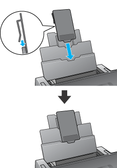 Precaución: Utilice el soporte para papel de acabado mate únicamente cuando vaya a cargar 2 o más (10 como máximo) hojas de papel Epson Mate Paper de un tamaño superior a A4 o Carta.