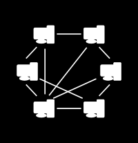 es una red de computadoras en la que todos o algunos aspectos funcionan sin clientes ni servidores fijos, sino una serie de nodos que se comportan como iguales entre sí.