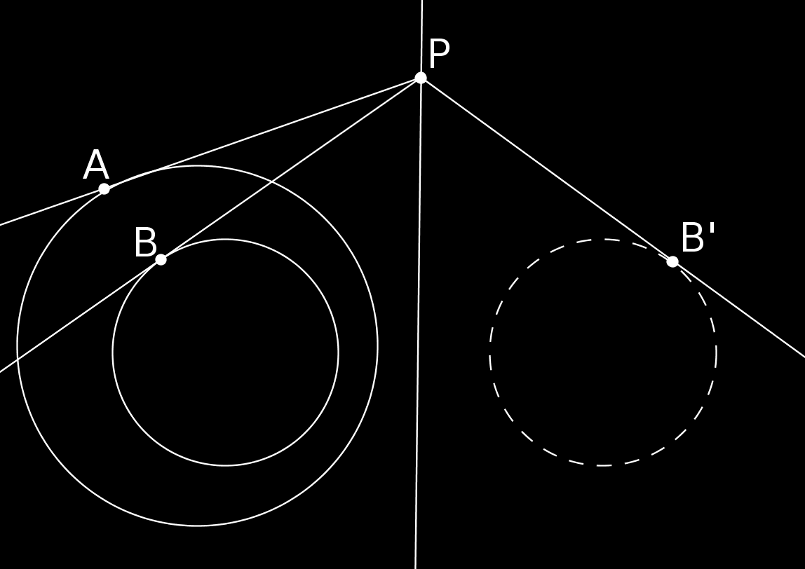 7 Propiedad 10. Si dos circunferencias no se cortan, se pueden trazar dos circunferencias secantes a ambas y unir los puntos de intersección de las cuerdas comunes.