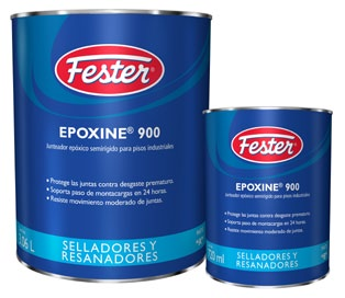 SELLADORES Y RESANADORES FESTER EPOXINE 900 Junteador epóxico semi-rígido Producto epóxico fluido de dos componentes, 100% sólidos (libre de solventes). Cumple norma ACI 302.