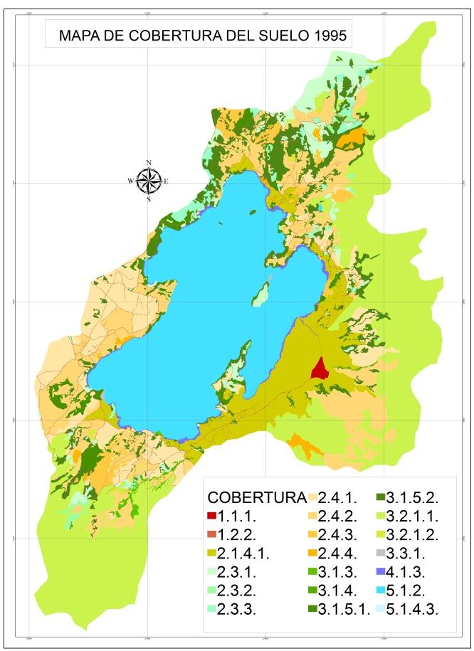 Figura 4. Mapas de Cobertura del suelo 1995 y 2010. Fuente: El Autor Análisis multitemporal uso del suelo en la subcuenca Lago de Tota.