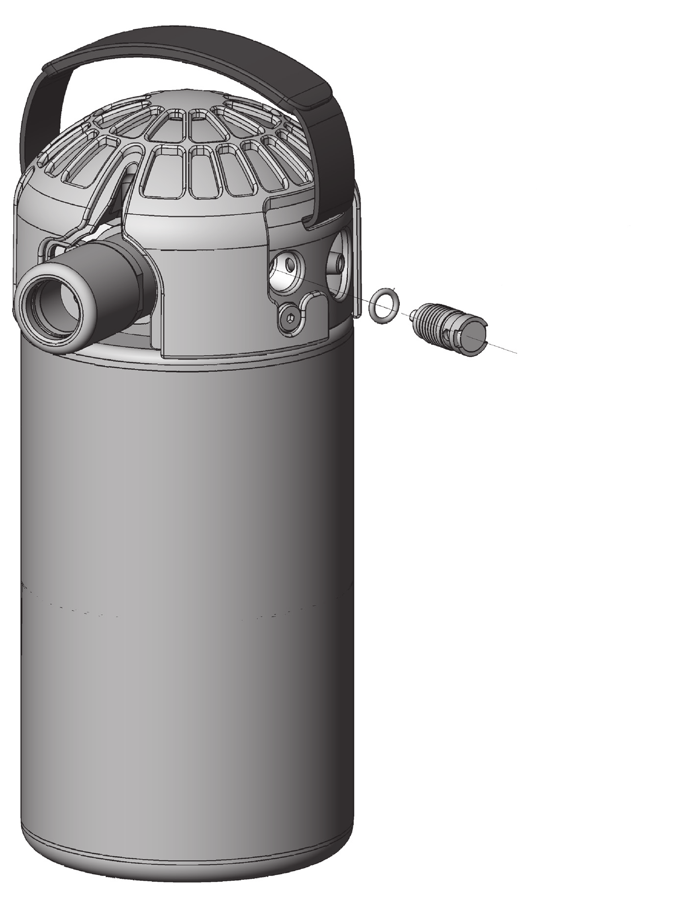Diagrama del kit de mantenimiento de la válvula de escape de