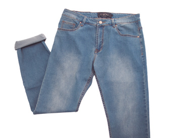 Pantalón 5 bolsillo micro estampado teñido en prenda Micro print 5 pockets trousers garment dye MEN F17S1PANSP01 azul / blue piedra / stone Chino sarga lisa Twill chino trousers MEN F17S1PANCH01