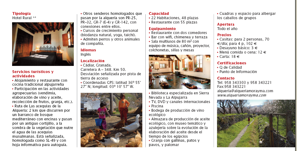 Ejemplo de promoción: Edición del catálogo del club Ecoturismo en
