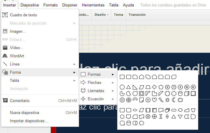 Editar la presentación Usa la barra de herramientas de edición para personalizar la presentación.