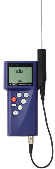 Características del termómetro portátil Fácil manejo Gran pantalla con doble indicador de temperatura y gráfico de barras Valor Máx/Mín para monitorización de las temperaturas límite Función de valor