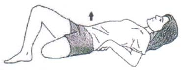 Ejercicios para amputados femorales. Página 3 de 5 Abducción de la cadera tipo 1: * -Rodea con una correa elástica o con una venda los muslos en la zona distal * del muñón, (dónde te sea cómodo).