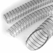 Metaflex Atóxica Linea Pesada METALFLEX Manguera atóxica fabricada de PVC flexible traslúcido, con espiral de refuerzo en acero galvanizado, de color gris plata.