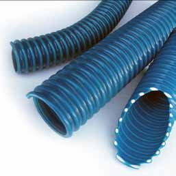 Airflex Pesado (Heavy Duty) AIRFLEX PESADA (Heavy Duty) Manguera de PVC flexible de color azul petróleo, con espiral reforzado en PVC rígido color blanco.
