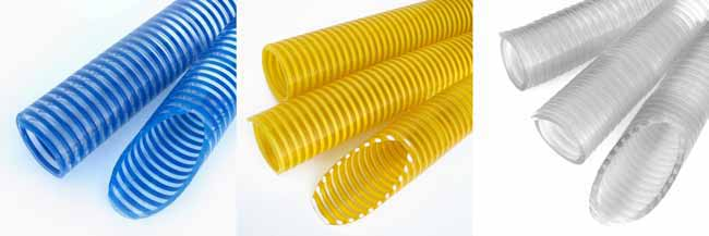 Liquiflex Liviana LIQUIFLEX Manguera de PVC flexible color amarillo, con espiral reforzado en PVC rígido indeformable, color blanco. Características generales Superficie interior lisa.