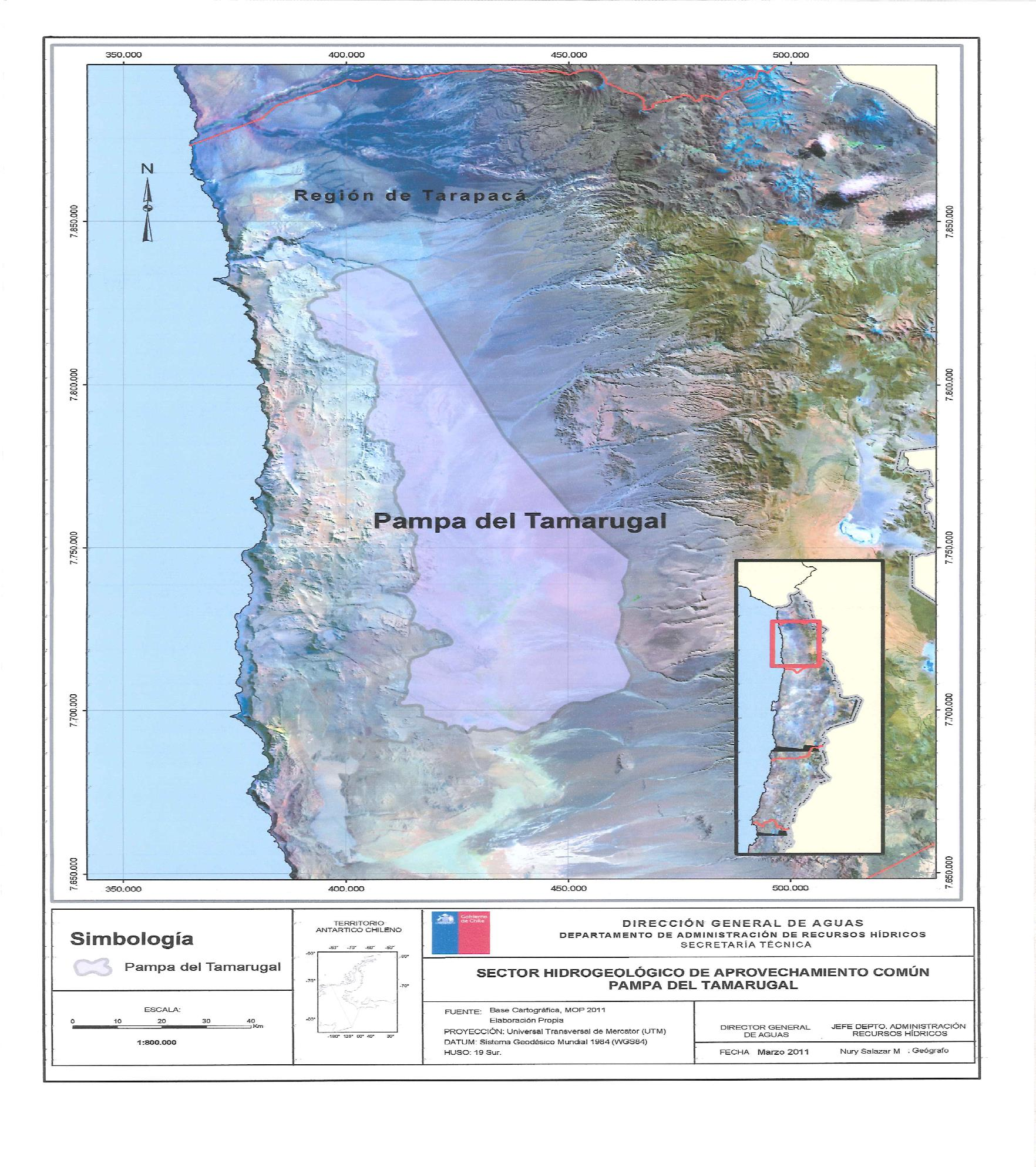 Alrededor de 23 quebradas descienden desde la precordillera andina hacia la pampa La cuenca Pampa del Tamarugal es una cuenca hidrográfica endorreica o cerrada debido a que no hay flujos