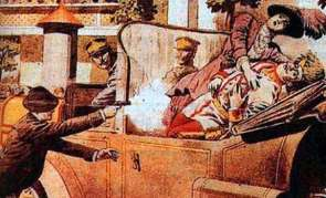 1.5. La crisis de julio de 1914 ATENTADO DE SARAJEVO: El heredero a la corona austrohúngara y su esposa son asesinados por un nacionalista serbio perteneciente a la sociedad secreta Mano Negra.