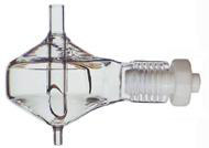 45 Figura 27: Cámara de nebulización ciclónica de vidrio, volumen 50 ml (Tomado de ref. 25) Figura 28: Cámara de nebulización ciclónica de vidrio con tubo central, volumen 50 ml (Tomado de ref.
