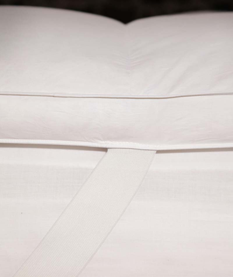 Featherbed-Colchoneta Featherbed Nuestras camas de pluma y fibra, ofrecen lujo y confort insuperable, brindan suavidad y