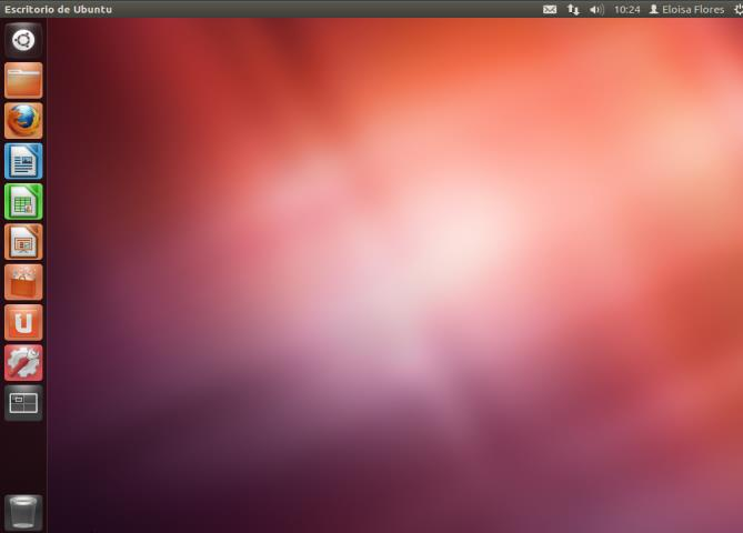 Después de colocar los datos de acceso podremos ver el entorno de Ubuntu ya