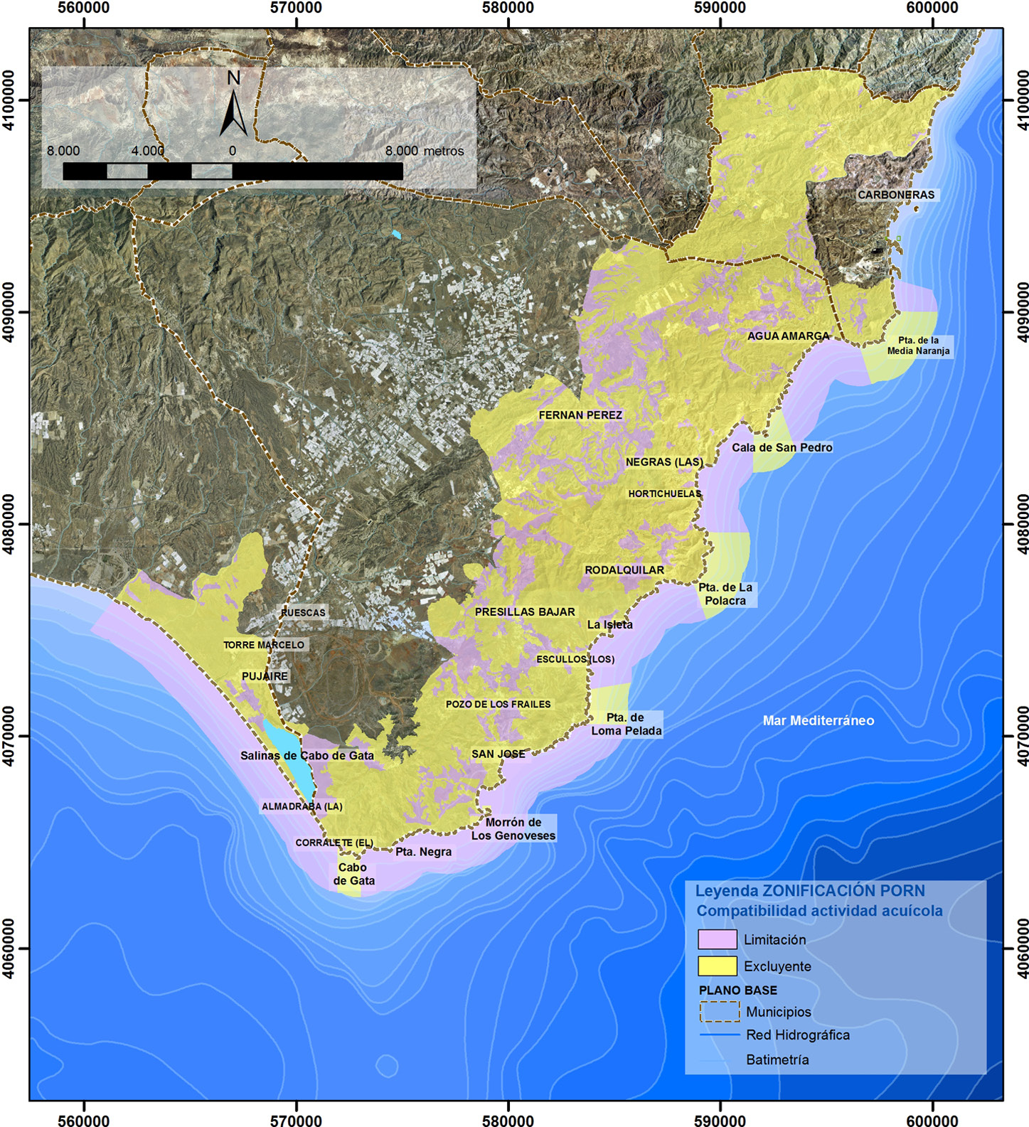 Zonificación (Cartografía de síntesis) Decreto 37/2008 de 5 de febrero ZONAS A1: Zonas de Reserva. Reservas terrestres A2: Zonas de Reserva. Reservas marinas B1: Zona de Regulación Especial.