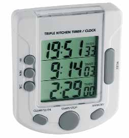 Electronic Timer Clock 9. Temporizador de periodos cortos de canales Imprescindible en cualquier laboratorio. La gran pantalla muestra al mismo tiempo horas.