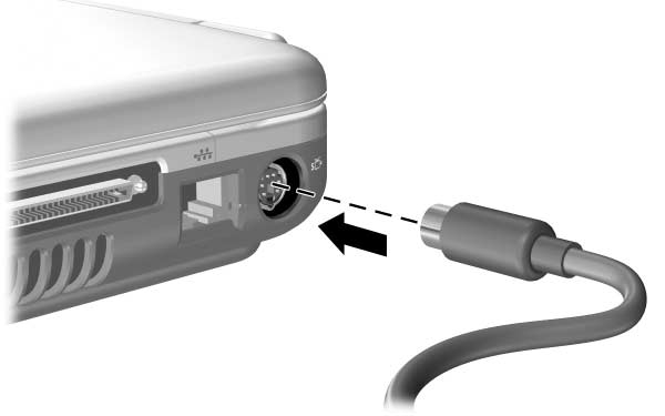 Funciones multimedia Para transmitir señales de vídeo a través del conector de salida de S-Video, necesita un cable de S-Video estándar, disponible en la mayoría de las tiendas de informática y