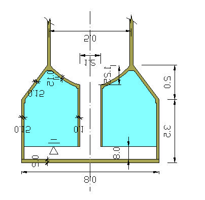 Ejemplo 10-3: Tanque Intze En la figura se muestra un típico tanque de deposito de agua, conocido como Tanque Intze.
