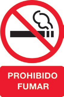 para  Pack 2 unidades. 27323 43740 Prohibido Fumar Material: PVC.