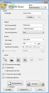 7. Haga clic en Escanear para escanear y guardar la imagen. Cuando termine, el archivo de la imagen escaneada aparece en la ventana de Explorador de Windows o Finder de Mac. 8.