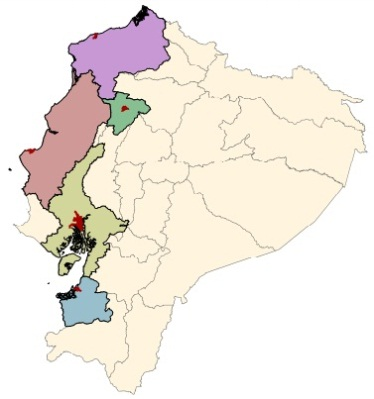 Inflación Mensual por Ciudades y Regiones Costa: -0,10% 0,083% Sierra: -0,07% -0,110% -0,106% -0,035% -0,015% -0,012% -0,005% Nacional: -0,08% -0,205% -0,195% * Desde enero de 2015 se incluye a Santo