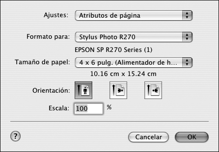Macintosh 1. Inicie el programa de edición de fotos y abra la foto. 2. Seleccione Ajustar página desde el menú Archivo.