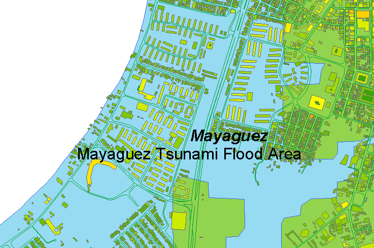 Aplicaciones: Zonas afectadas por Tsunami Mapa Base