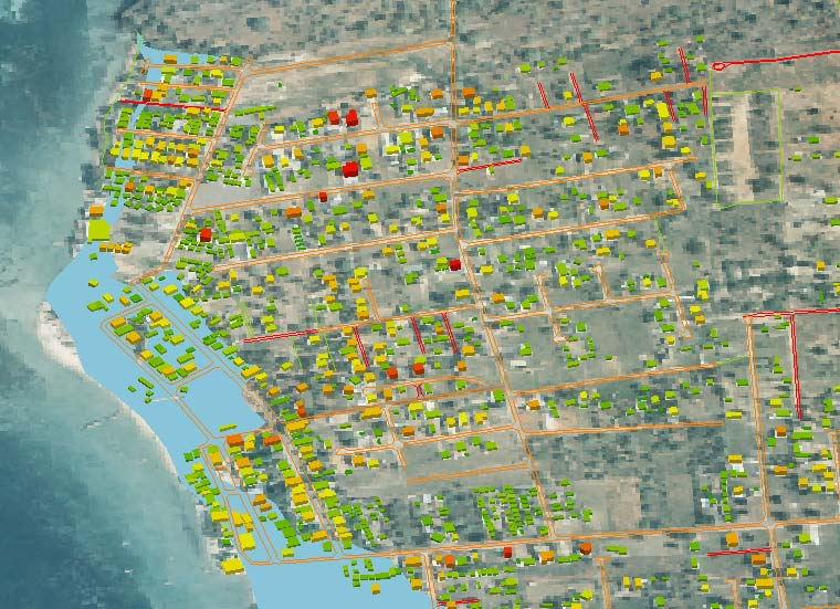 Aplicaciones: Zonas afectadas por Tsunami Plan para
