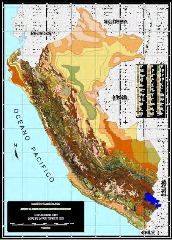 Resultados: Mapa Ecológico del Perú 84 Zonas de vida (de las