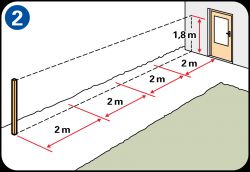 Marcado Decida dónde desea colocar la valla y allane la superficie tanto como sea posible. Mida la longitud de la valla y los puntos donde deban ir los postes del centro y de los extremos.