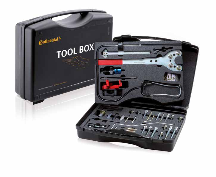 10 TOOL BOXEN Preparado para todo: Otros TOOL BOX para lo que surja Un juego de herramientas para casi todo: TOOL BOX es el equipamiento básico para mantenimiento, desmontaje y montaje de correas de
