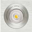 INOXS Downlights para lámparas LED. Downlight de aluminio basculante rotatorio. Compatibles con módulo LED 15030 (ver página 58). 55mm (7W) 75mm (10W) 00241-12 Color Temp.