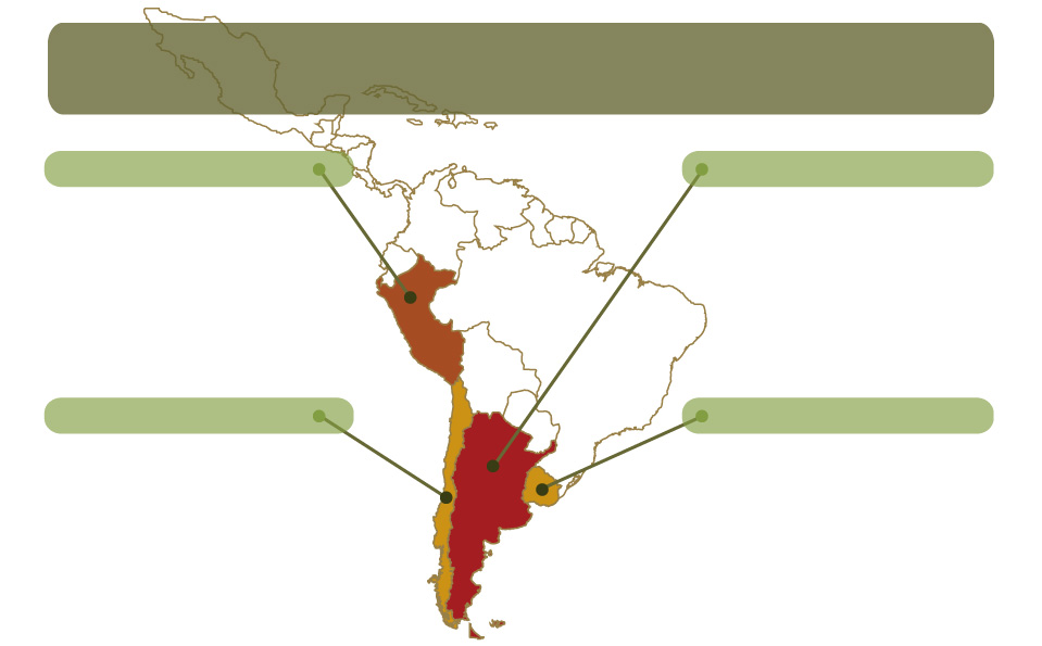 ANTECEDENTES América Latina cuenta con una superficie de 21,069,501 km² y una población de 569,000,000 hab. La economía de la región es básicamente primaria.